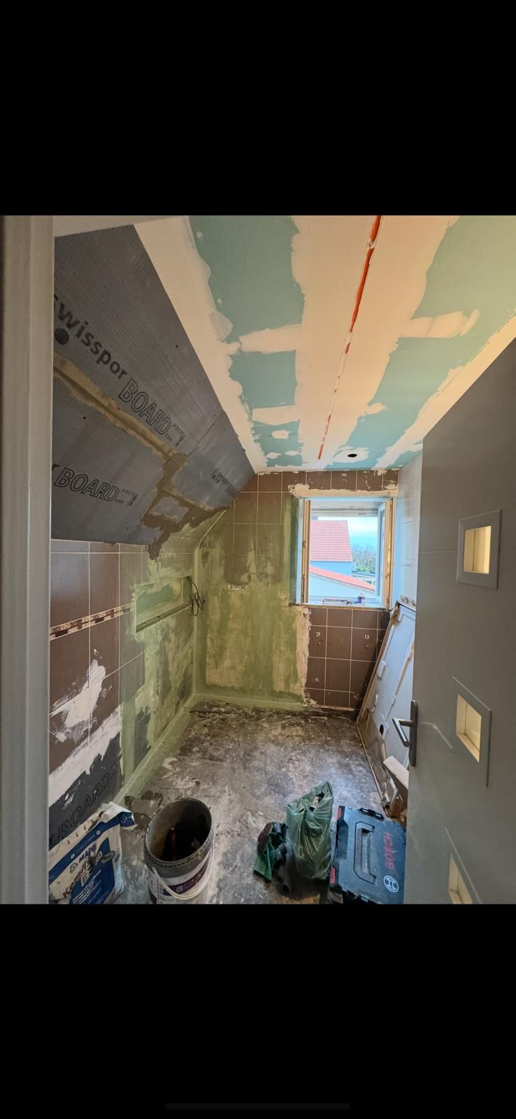 Intérieur avant rénovation à Strasbourg - État de démolition